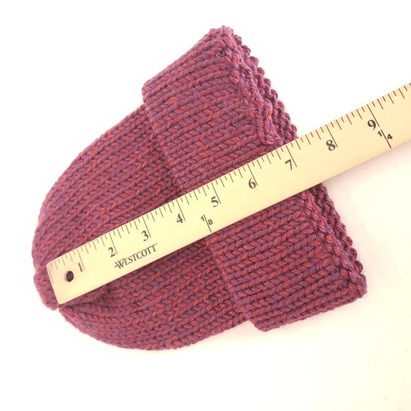 Unisex Adults Crochet Redish Purple Color Cute Hat Beanie - Picture 7 of 8